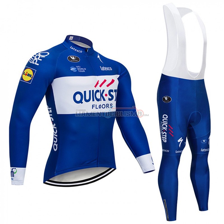 Abbigliamento Ciclismo Quick Step Floors ML 2018 Blu e Bianco